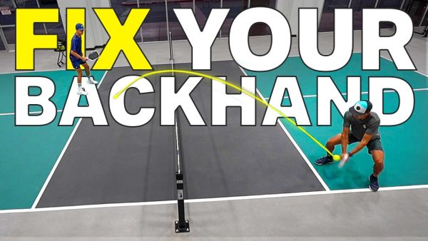 two-handed backhand pickleball